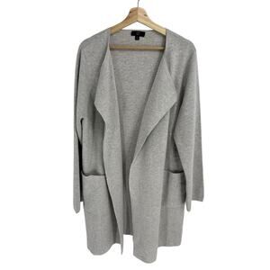 J.Crew 365 Sophie Womens Grey Cardigan Sweater XL X-Large Wool Blend Knit Pocket